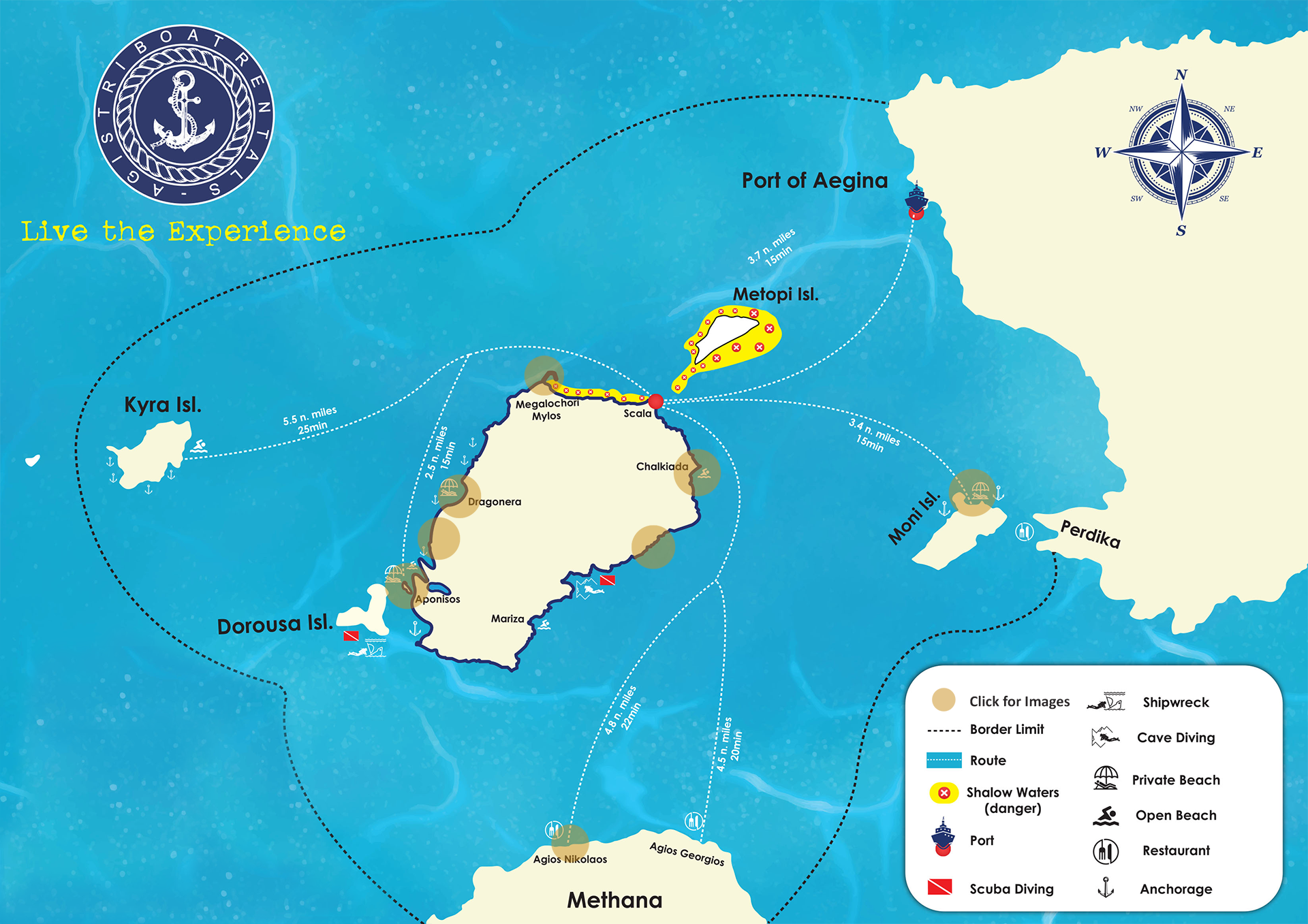 Agistri Map